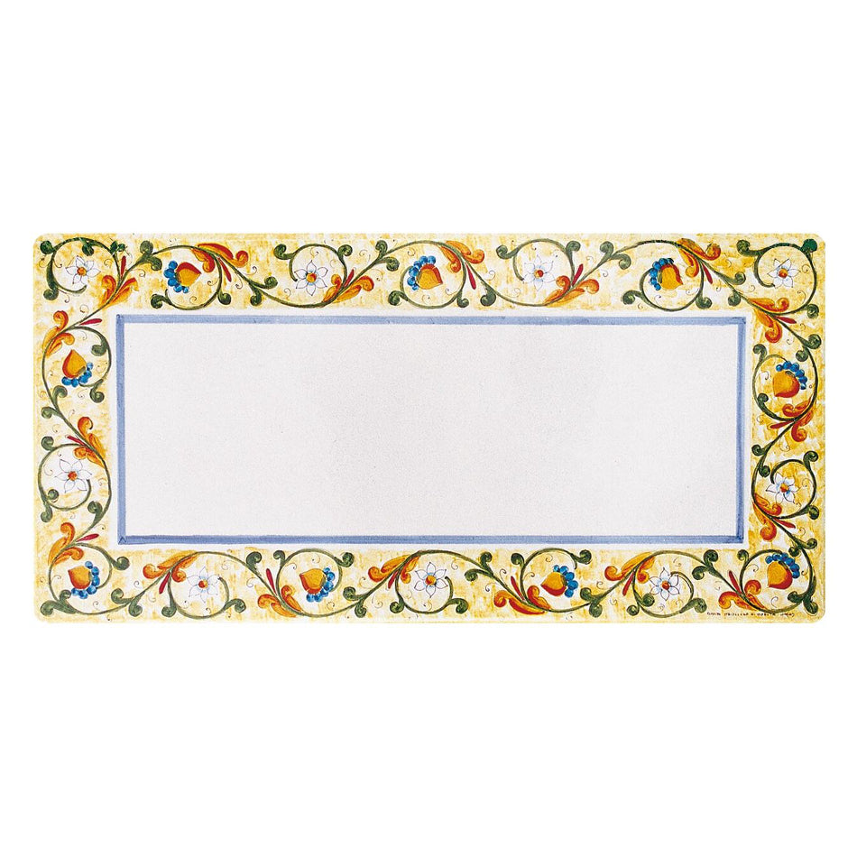 Table rectangulaire en pierre de lave Ricco Deruta Pieno