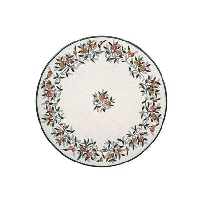Table ronde en pierre de lave Citrons et Tournesols