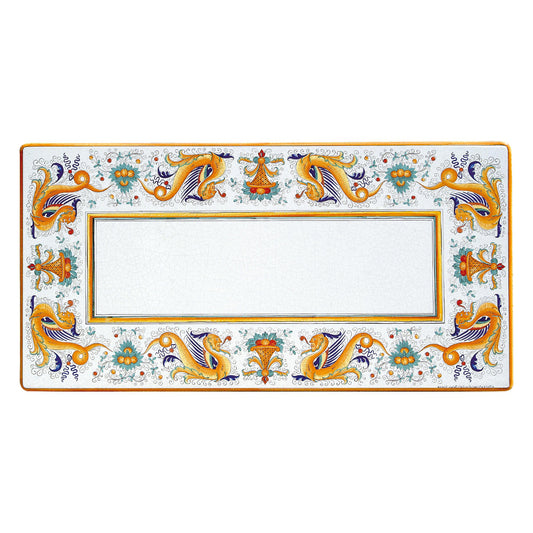 Table rectangulaire en pierre de lave Ricco Deruta Pieno