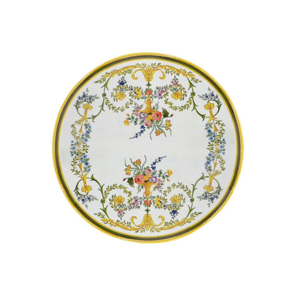 Table ronde en pierre de lave océanique
