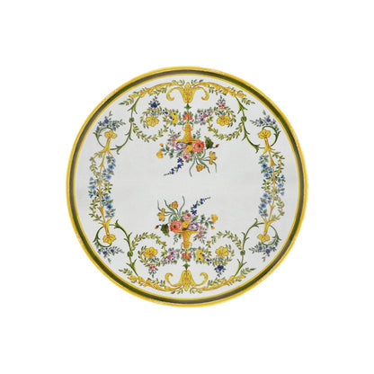 Table ronde en pierre de lave océanique