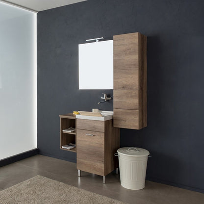 Ensemble buanderie Unika 110 cm avec lavabo modèle ONDA 45 x 50 